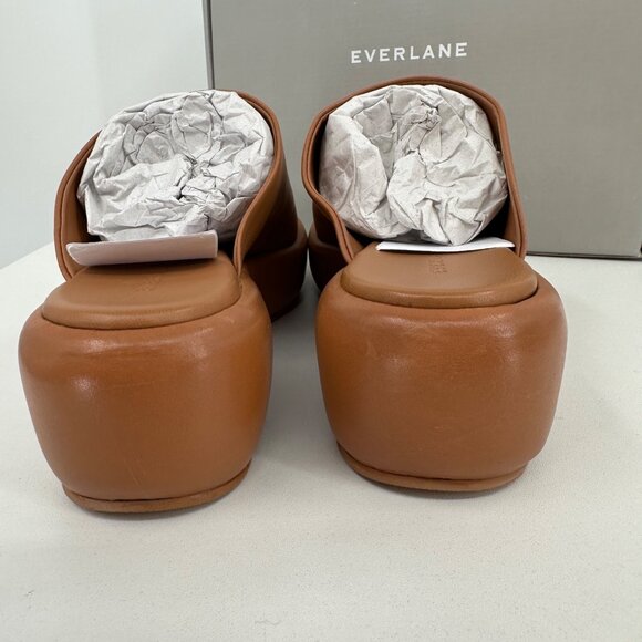 Everlane The Puffa Flatform in Brown Leather sz 9.5 Women's Chunky Platform Clog - Picture 8 of 12